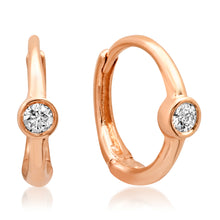Load image into Gallery viewer, Baby Huggie Dot Hoops
