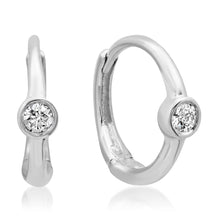 Load image into Gallery viewer, Baby Huggie Dot Hoops