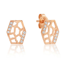 Load image into Gallery viewer, Tall Hexagon Studs
