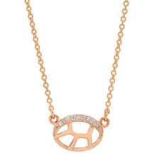 Load image into Gallery viewer, Oval Crescent Necklace