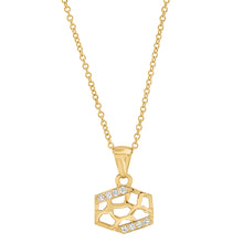 Load image into Gallery viewer, Shorty Hexagon Charm Necklace